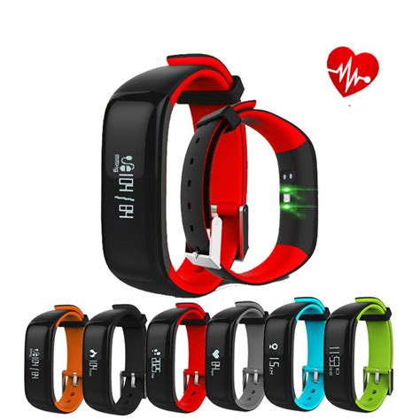 0.86inch oled p1 heart rate blood pressure monitor waterproof bluetooth ...