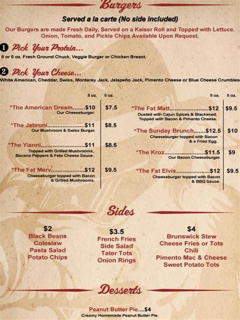 Blind Pig Tavern Menu, Athens, GA