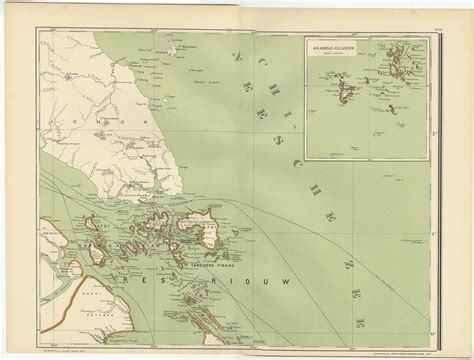 Map of the Riau Islands by Dornseiffen (1900)