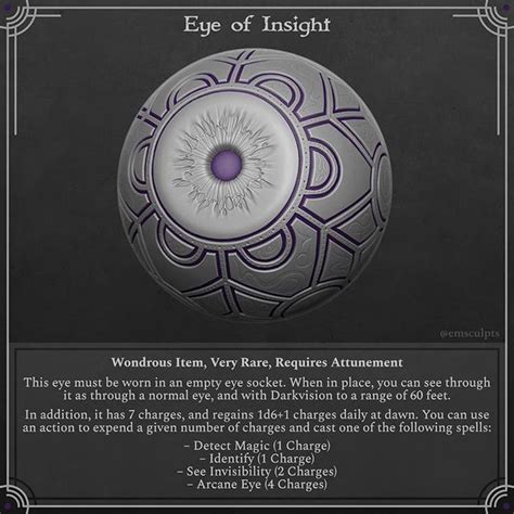 No. 19 — An eye for a... better eye. #DnD #dnd5e #magicitem #magicitems #dungeonsanddragons ...