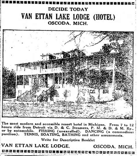 Van Ettan Lake Lodge (Van Etten Lake Lodge) Oscoda MI - WaterWinterWon