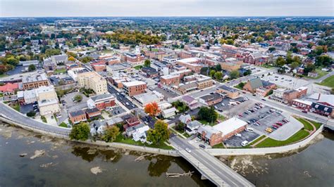 Tiffin Ohio | October 2018 aerial view of downtown Tiffin, O… | Gene Runion | Flickr