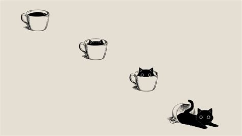 cats, animals, minimalism, Black Cat, black cats, cyan, cyan background HD Wallpaper