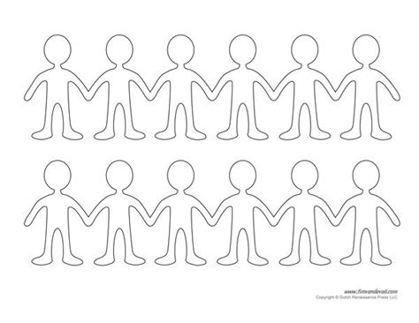 Printable Paper Doll Templates | Make Your Own Paper Dolls | Paper doll template, Paper doll ...