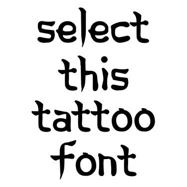 Tattoo Lettering Font Generator Online