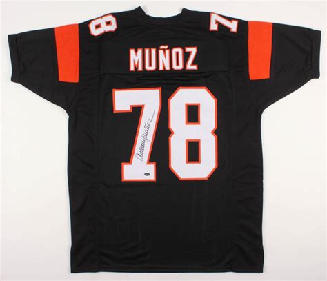 Anthony Munoz Signed Cincinnati Bengals Jersey (Schwartz COA)