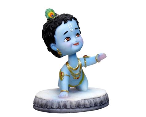 Cartoon Natkhat Baby Krishna Crawling Version Polyester Resin - Etsy