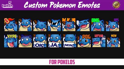 Design custom twitch pokemon emotes sub badges flairs discord emojis and sticker by Ans_2696 ...