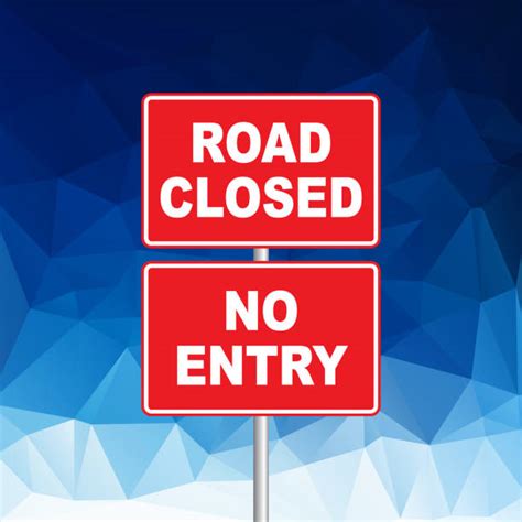 Road Closed Sign Illustrations, Royalty-Free Vector Graphics & Clip Art ...