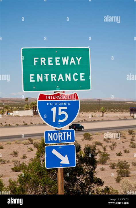 Freeway signs, USA Stock Photo - Alamy