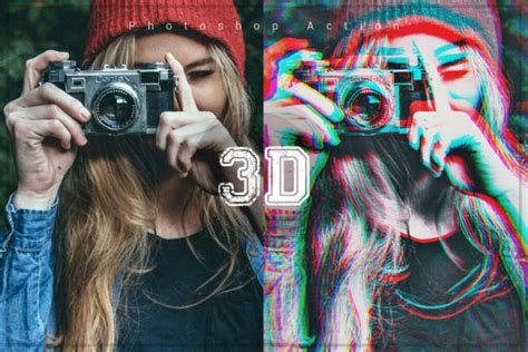 3D Photoshop Action | Photoshop Actions - FilterGrade