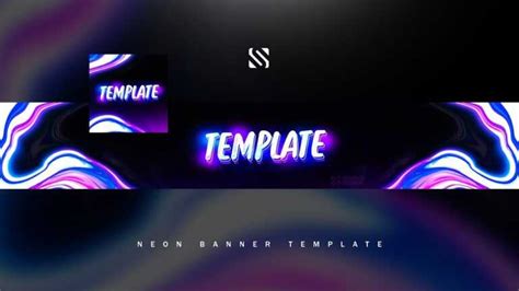 Free Gfx: Neon Youtube Banner Template (+Tutorial) – Photoshop 2018 for ...