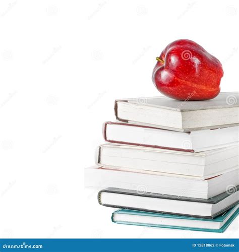 Education Concept with Apple and Books Stock Photo - Image of lifestyle, print: 12818062