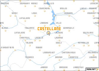 Castellane (France) map - nona.net