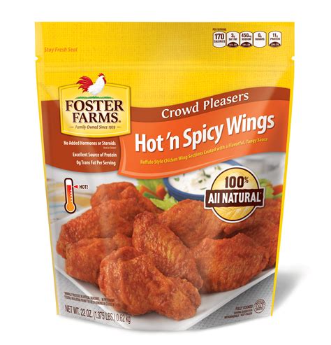 Foster Farms Fully Cooked Hot n' Spicy Wings - Walmart.com - Walmart.com