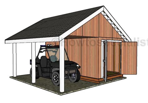 16x16 Shed With Porch Plans / Digital Download Garden Shed Plans - Etsy