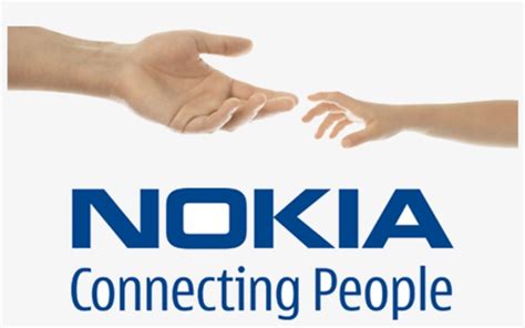 Nokia With Hands Connecting People Png - Nokia Connecting People Logo ...