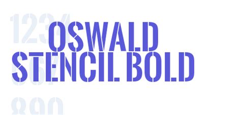 Oswald Stencil Bold - Font Free [ Download Now ]