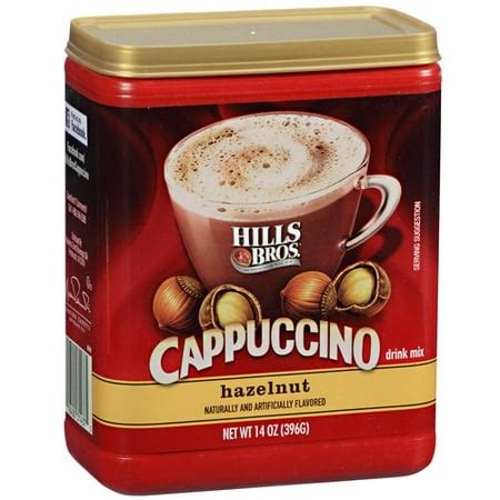 Hills Bros. Cappuccino Drink Mix Hazelnut 14 oz. Canister - Walmart.com