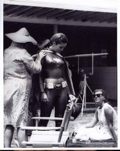 Batman - Behind the scenes photo of Yvonne Craig | Batgirl, Batman tv show, Yvonne craig