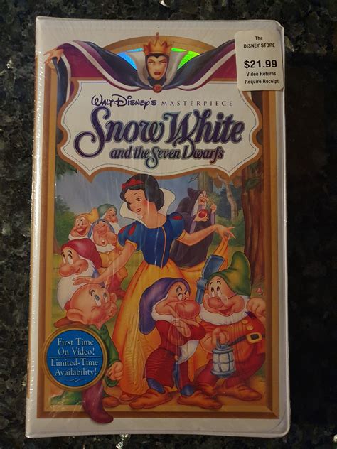 Walt Disney's Snow White VHS Vintage Sealed Masterpiece - Etsy