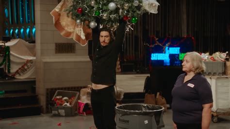 Adam Driver Trashes A Christmas Tree In A New SNL Promo - Nerdist