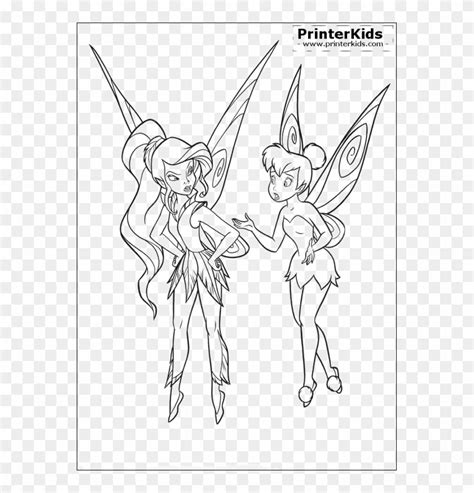 Coloring Pages Of Tinkerbell Ausmalbilder - Rosetta Tinkerbell Coloring Book, HD Png Download ...