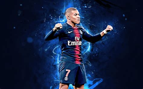 Download Paris Saint-Germain F.C Soccer Kylian Mbappé Sports HD Wallpaper