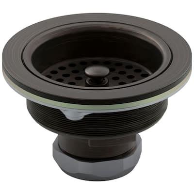 KOHLER Duostrainer 4-1/2 in. Sink Strainer with Tailpiece in Oil-Rubbed Bronze-K-8801-2BZ - The ...