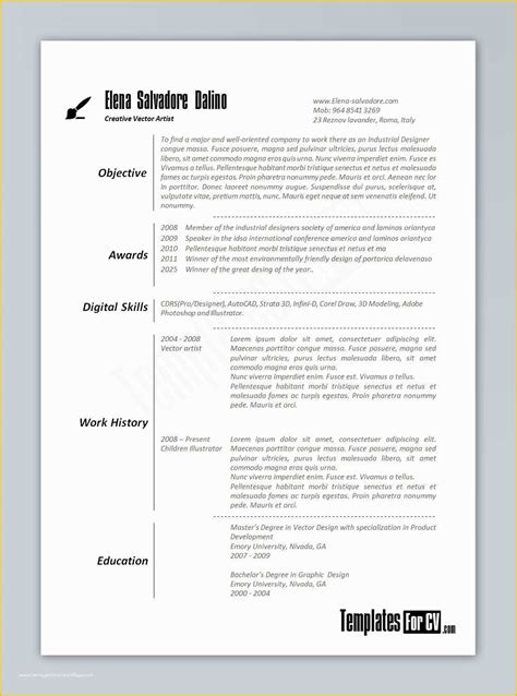 Cv Templates Free Download Word Document Of Cv Template Uk Word Doc ...