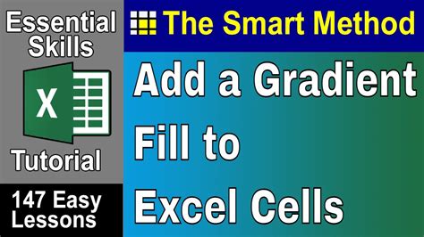 4-10: How To Add a Gradient Effect (Gradient Fill) to Excel Cells - YouTube