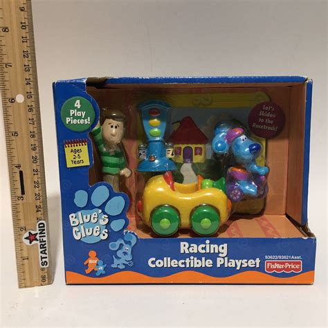 Blues Clues Racing Collectible Playset Steve Car Vintage Fisher Price ...