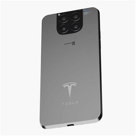 Tesla Phone Model Pi Screen On 3D Model $39 - .3ds .blend .c4d .fbx ...