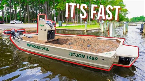 180HP IN A JON BOAT?! Jet Boat Build Walk Through and Water Test - YouTube