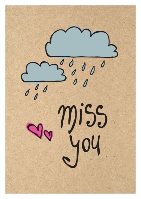 Miss you – Rainy clouds | Love Cards & Quotes 🌹💌 | Send real postcards ...