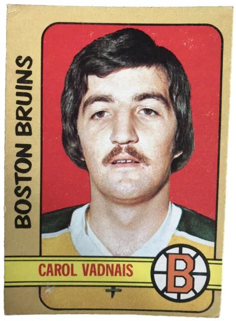 1972-73 O-PEE-CHEE OPC #39 Carol Vadnais Boston Bruins Vintage NHL Hockey Card $5.99 - PicClick