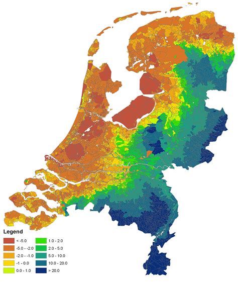 Nederland klimaat-kaart - Holland klimaat kaart (West-Europa - Europa)