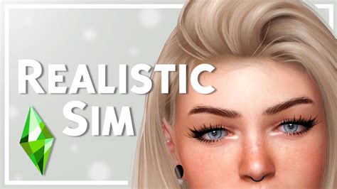 Making a Realistic Sim in The Sims 4 + CC List - YouTube