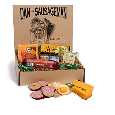 Dan the Sausageman’s Yukon Gourmet Gift Basket -Featuring Dan’s Original Sausage, 100% Wisconsin ...