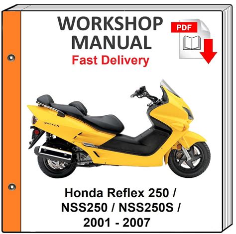 Honda Reflex 250 Nss250 2001 2002 2003 2004 2005 2006 2007 Service Repair Shop Manual - Etsy