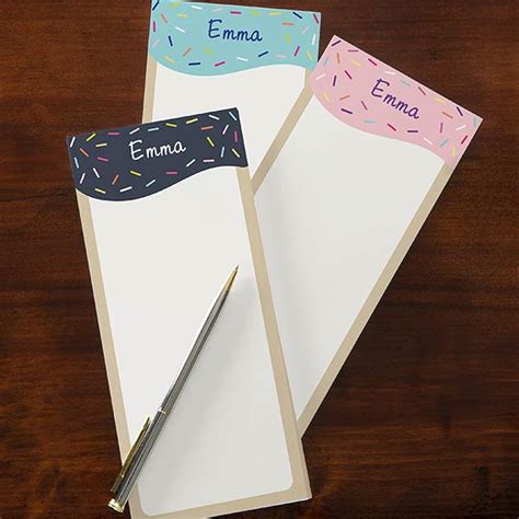 Sprinkles Personalized Magnetic Notepads - Set of 3