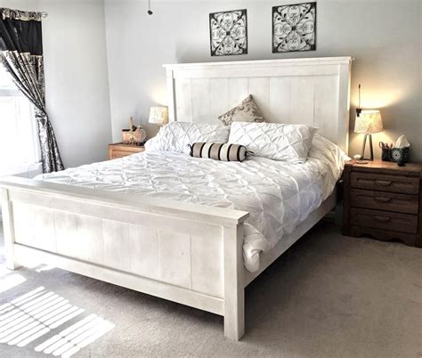 King Bed Frame for adjustable base | Ana White | White king bed frame, Adjustable bed frame ...