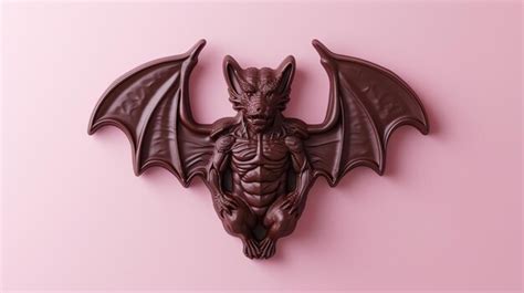 Premium Photo | 3D rendering of a chocolate sculpture of a gargoyle ...