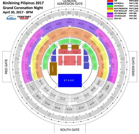 araneta coliseum seating chart - Lamer