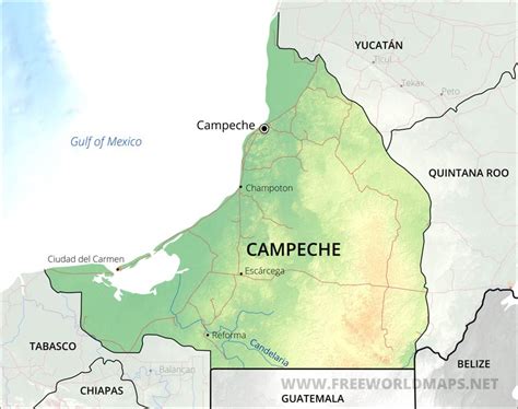 Campeche Map