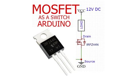 MOSFET as a Switch - MOSFET with Arduino - YouTube