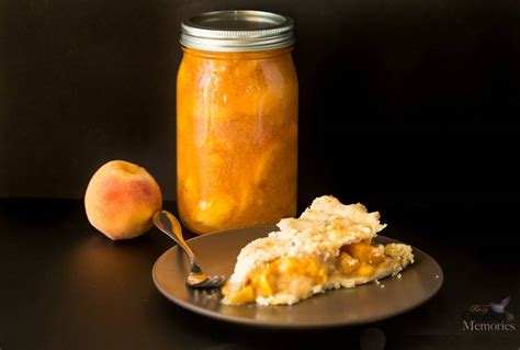 Homemade Canned Peach Pie Filling Recipe with Honey!