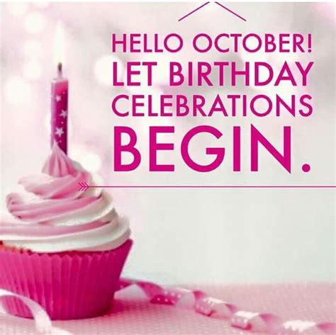 Hello OCTOBER | Hello october, Birthday celebration, October