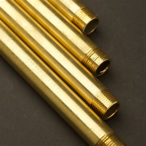 15mm (Half Inch) Solid Brass threaded plumbing pipe set lengths