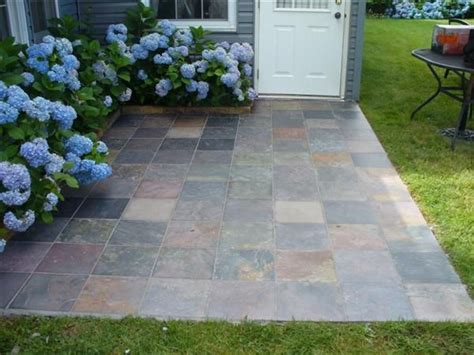 slate tile over concrete patio | Patio tiles, Concrete patio, Outdoor tile over concrete